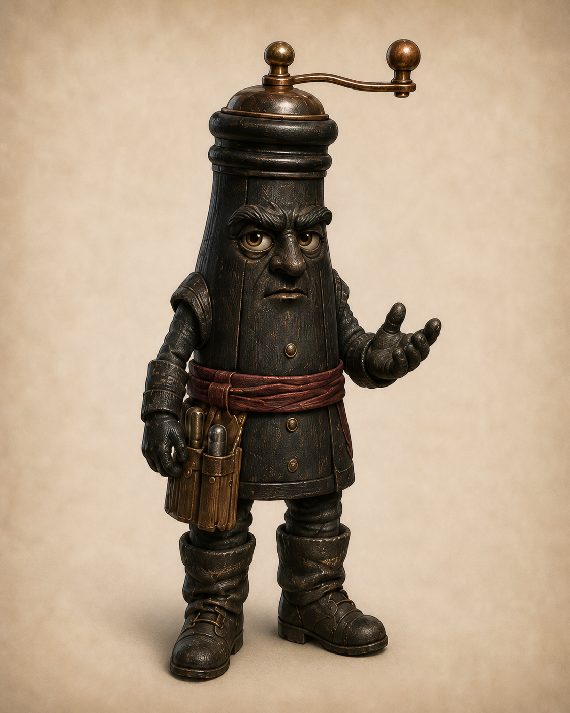 Development portrait candidate of Pepper the Grinder. Not canon.